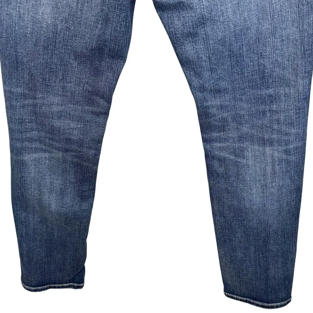 BKE SZ 30x30 Mens Mason Jeans Stretch Zip-Fly Pocket Whiskered Straight Leg Blue